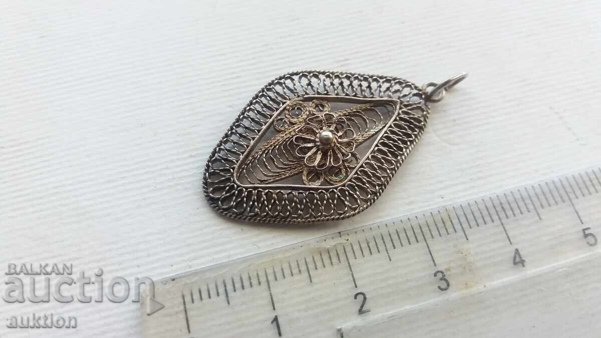 Аукцион ФИЛИГРАН - СРЕБЪРНА БРОШКА , ВИСУЛКА