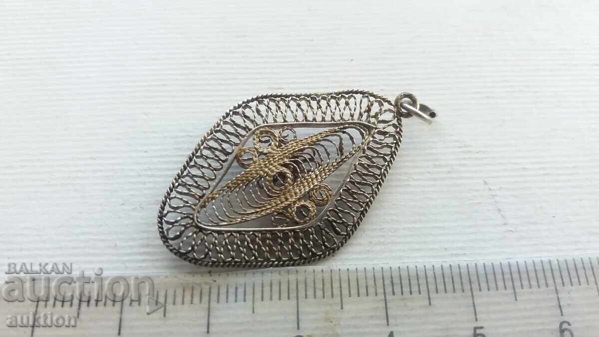 ФИЛИГРАН - СРЕБЪРНА БРОШКА , ВИСУЛКА - 5