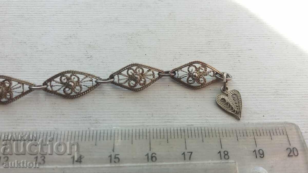 FILIGREE - SILVER BRACELET - 7 GRAMS with price 49.99 BGN | € 25.56
