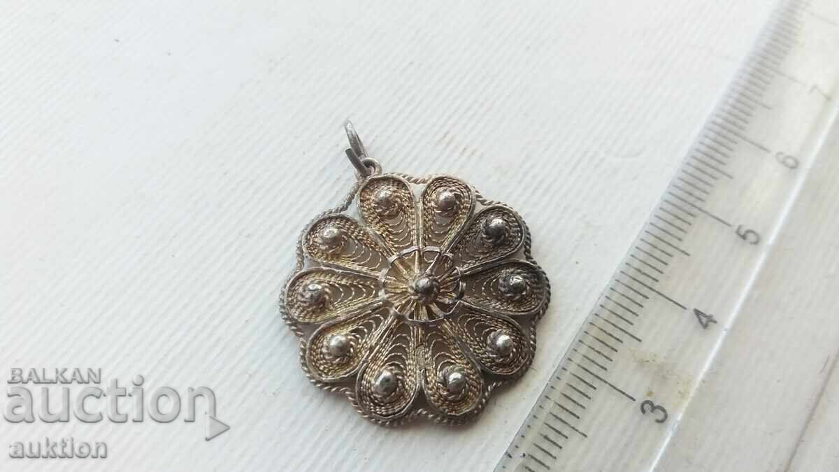 Auction  FILIGREE - SILVER PENDANT - UNIQUE