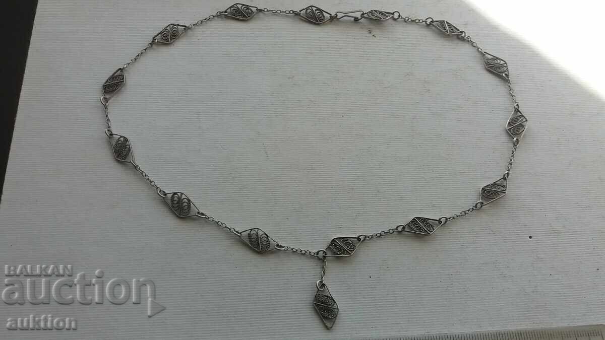 SILVER NECKLACE - FILIGREE - 9 GRAMS with price 59.99 BGN | € 30.67