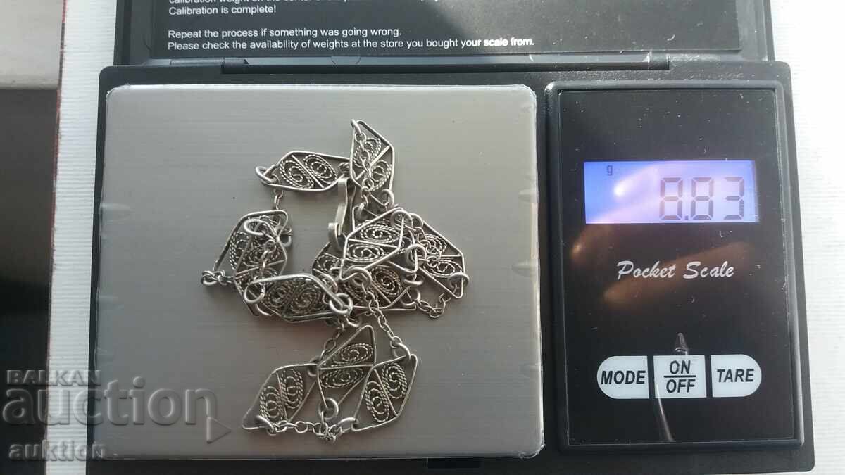 SILVER NECKLACE - FILIGREE - 9 GRAMS - 7