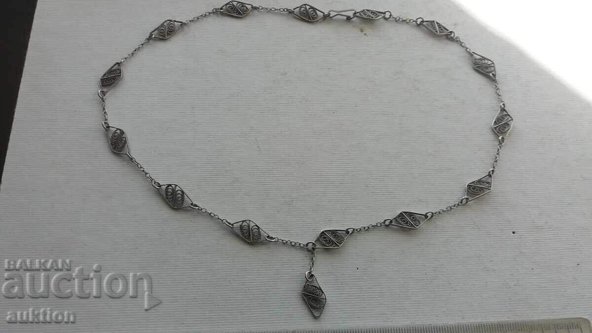 SILVER NECKLACE - FILIGREE - 9 GRAMS
