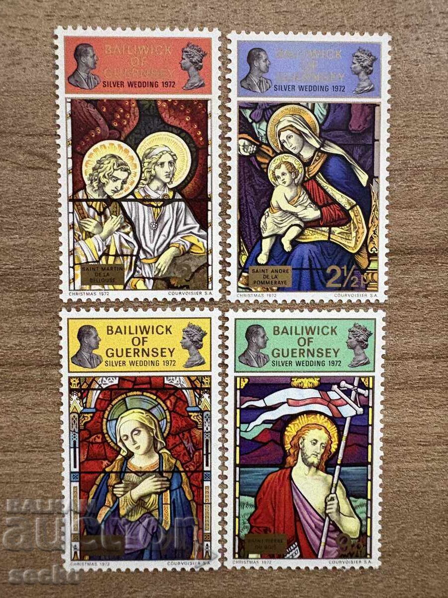 Guernsey - Christmas - Queen's Silver Wedding ... (1972) MNH Guernsey - Christmas - Queen's Silver Wedding ... (1972) MNH