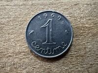 Franța - 1 centim (1969)