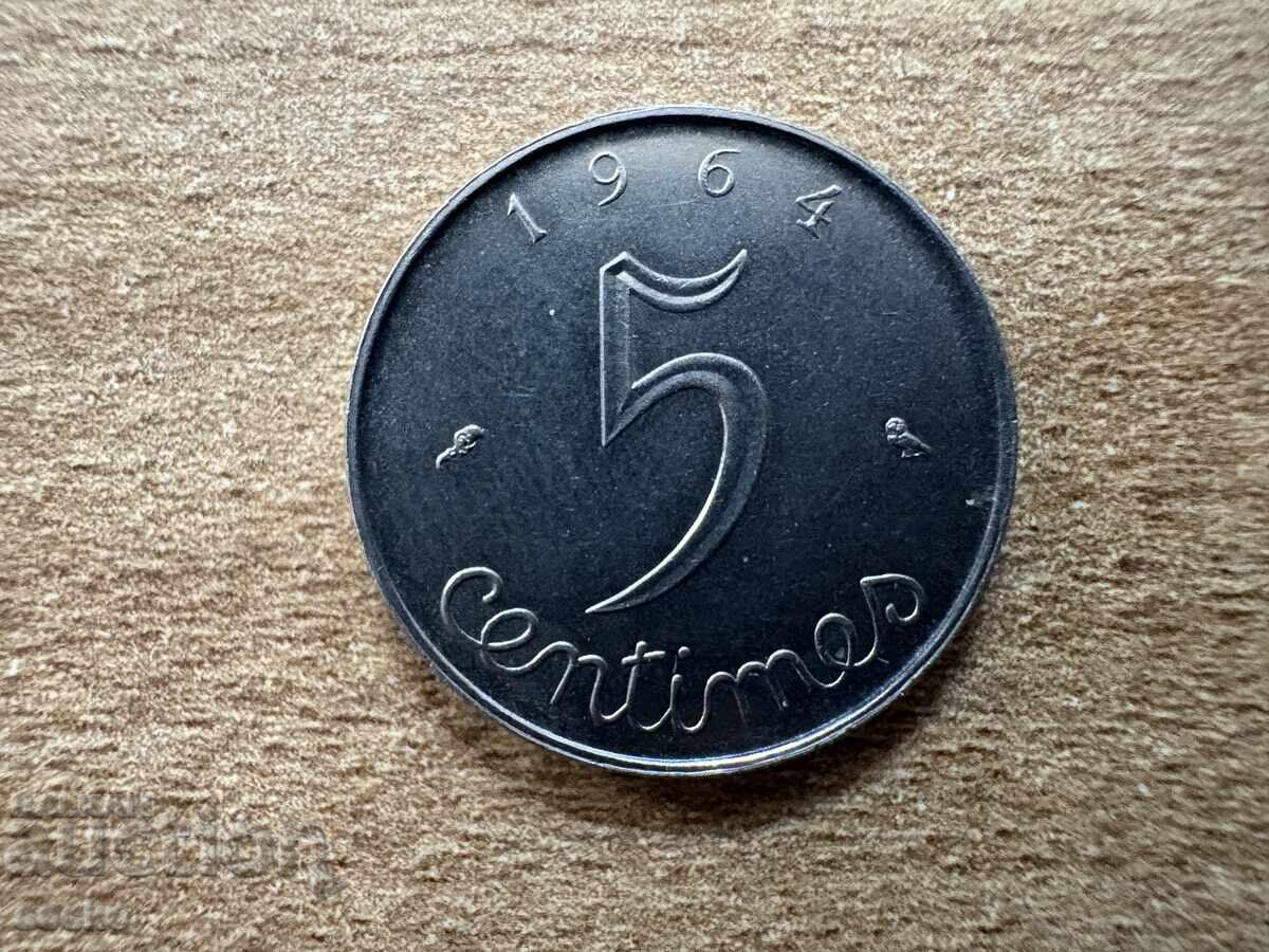France - 5 Centimes (1964)