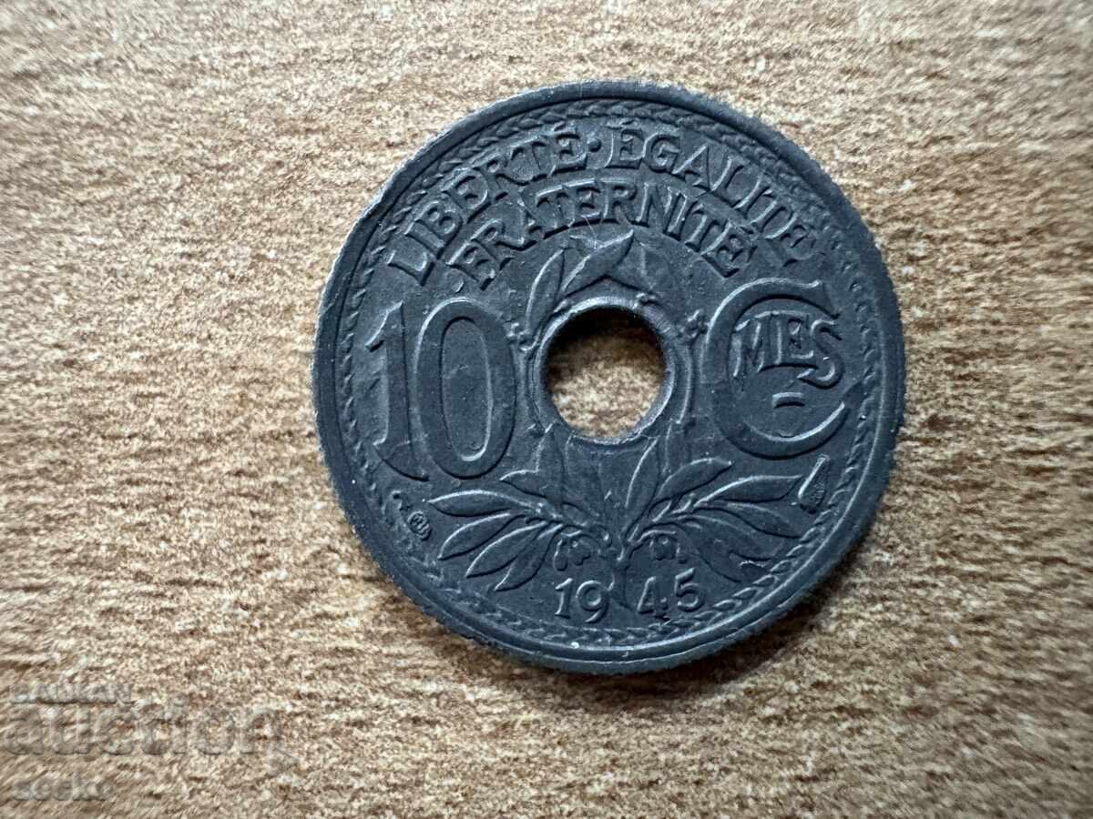 Γαλλία - 10 λεπτά (1945) Γαλλία - 10 λεπτά (1945)