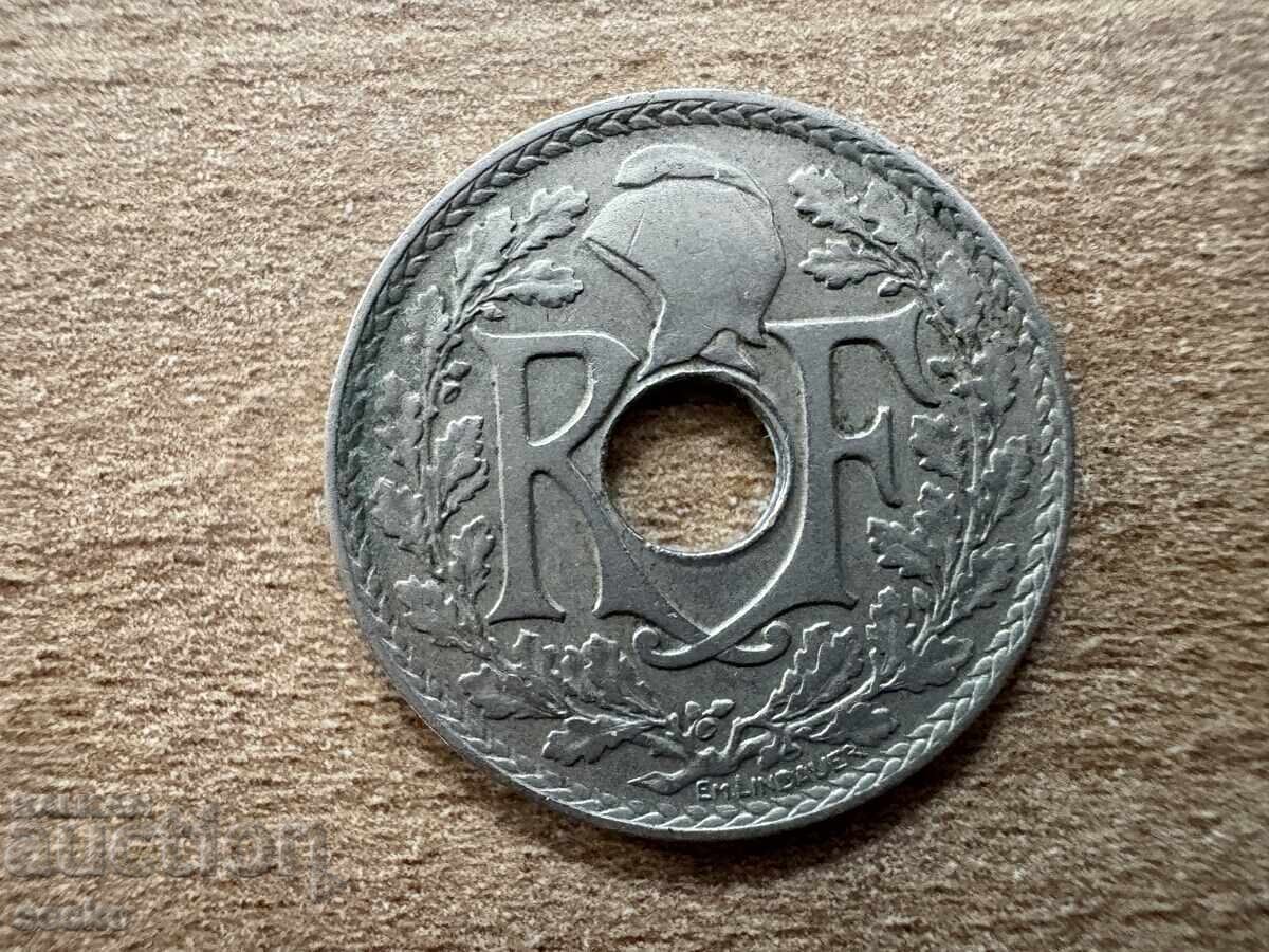 Γαλλία - 25 λεπτά (1922) με τιμή 0.70 BGN | € 0.36