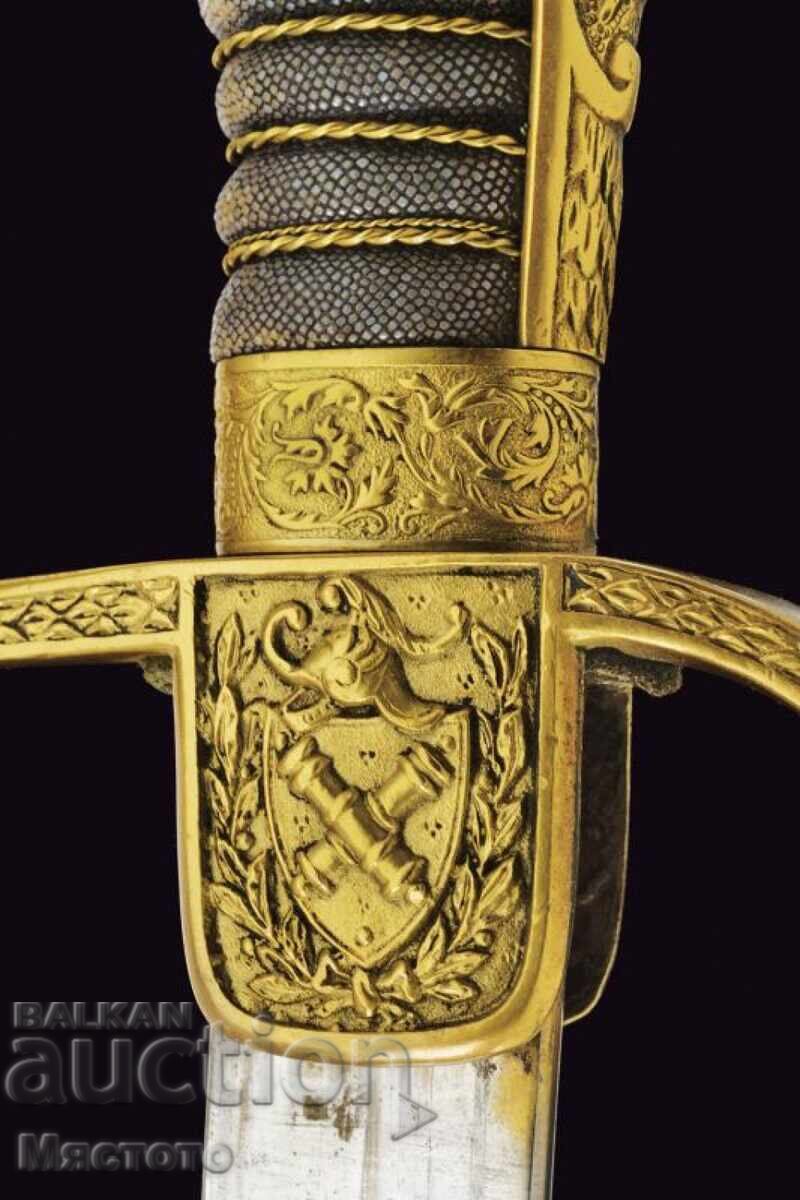 Delivery of Sabre of an artillery officer