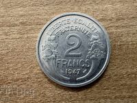 Франция - 2 франка (1947)