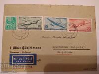 Германия много стар плик пътувал до Русе - въздушна поща