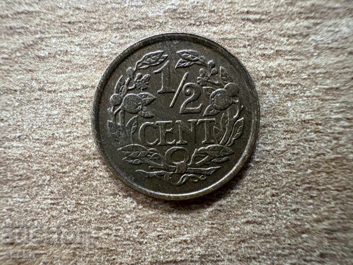 Netherlands - 1/2 Cent (1936) Netherlands - 1/2 Cent (1936)