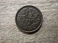 Netherlands - 1/2 Cent (1936)