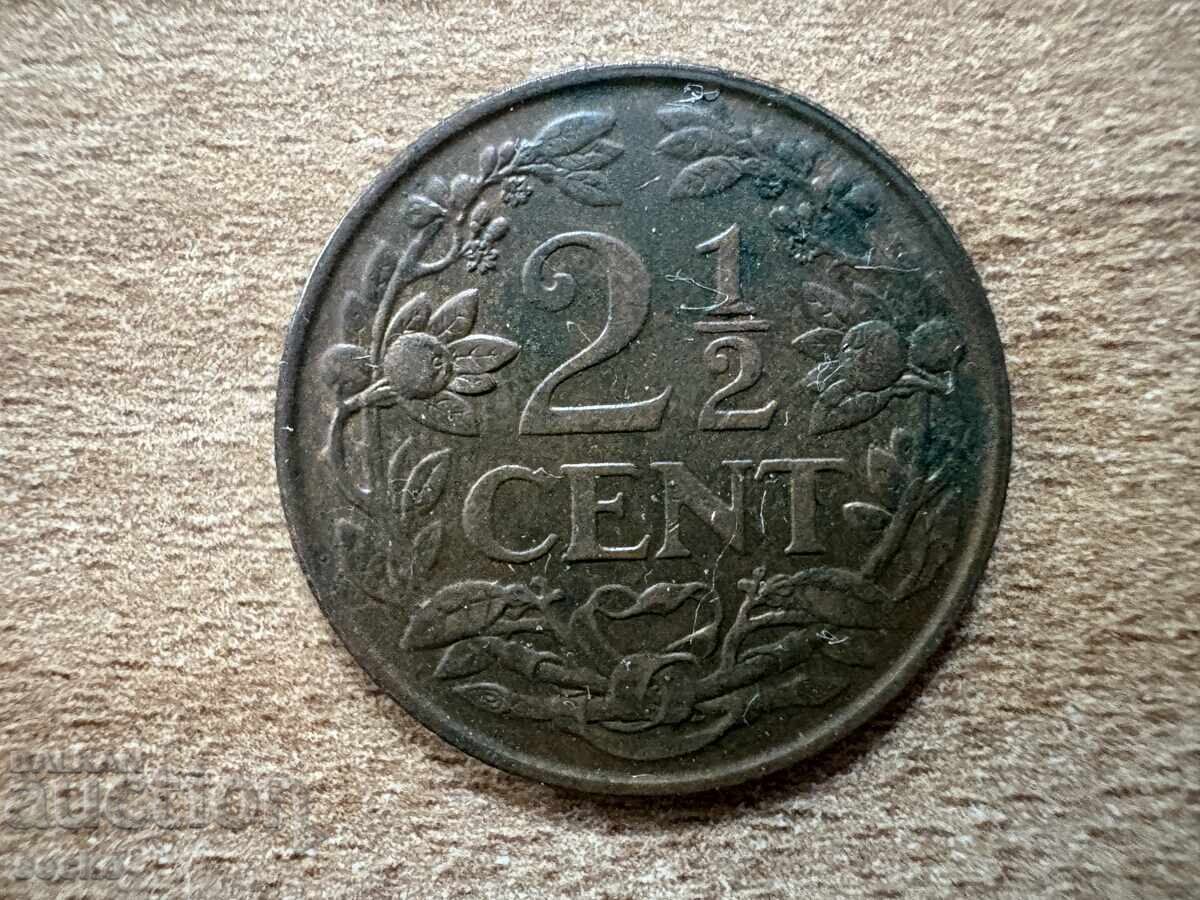 Нидерландия - 2 1/2 цента (1941) Нидерландия - 2 1/2 цента (1941)