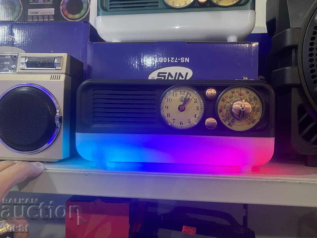 Radio vintage cu trei unde AM/FM/SM cu BT USB/ TF -NS-7210BT - 5