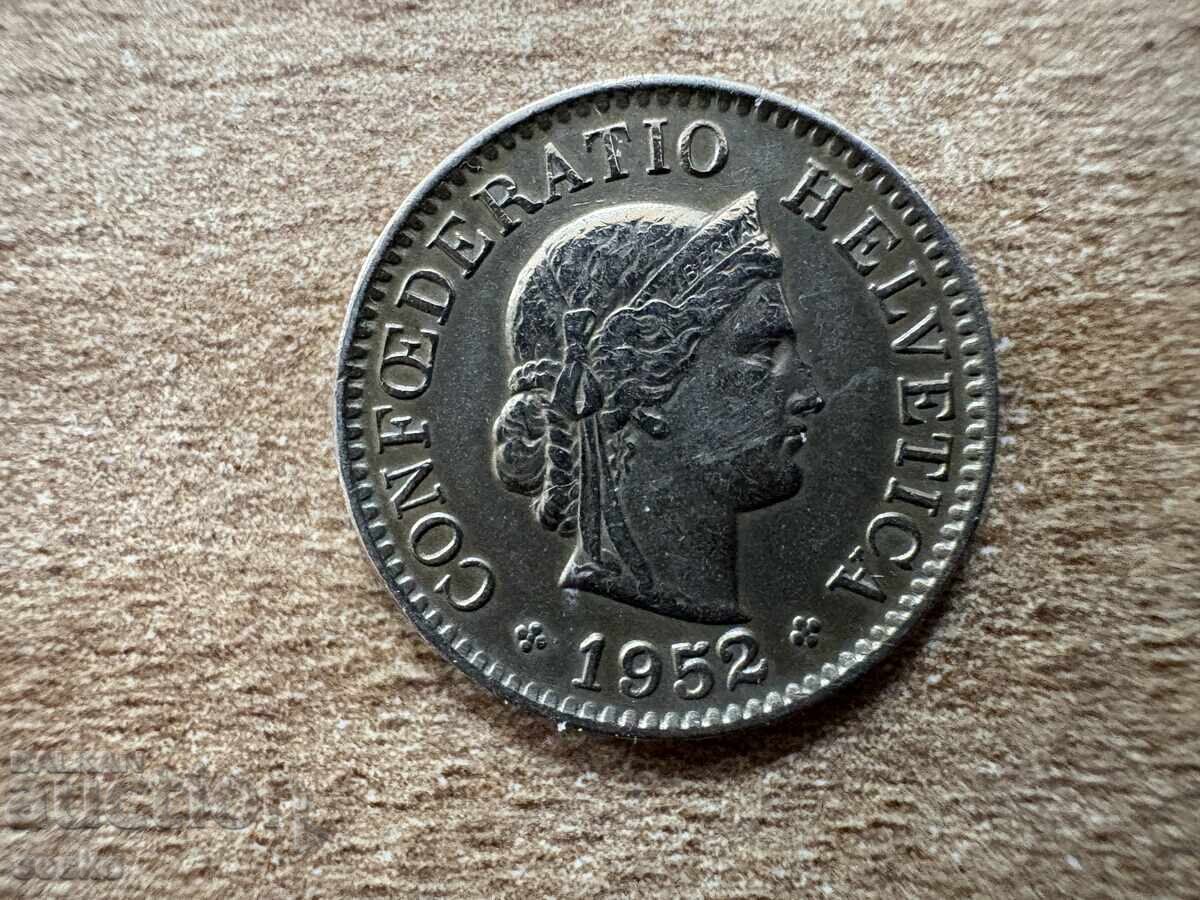 Elveția - 5 rapi (1952) cu preț 0.50 BGN | € 0.26