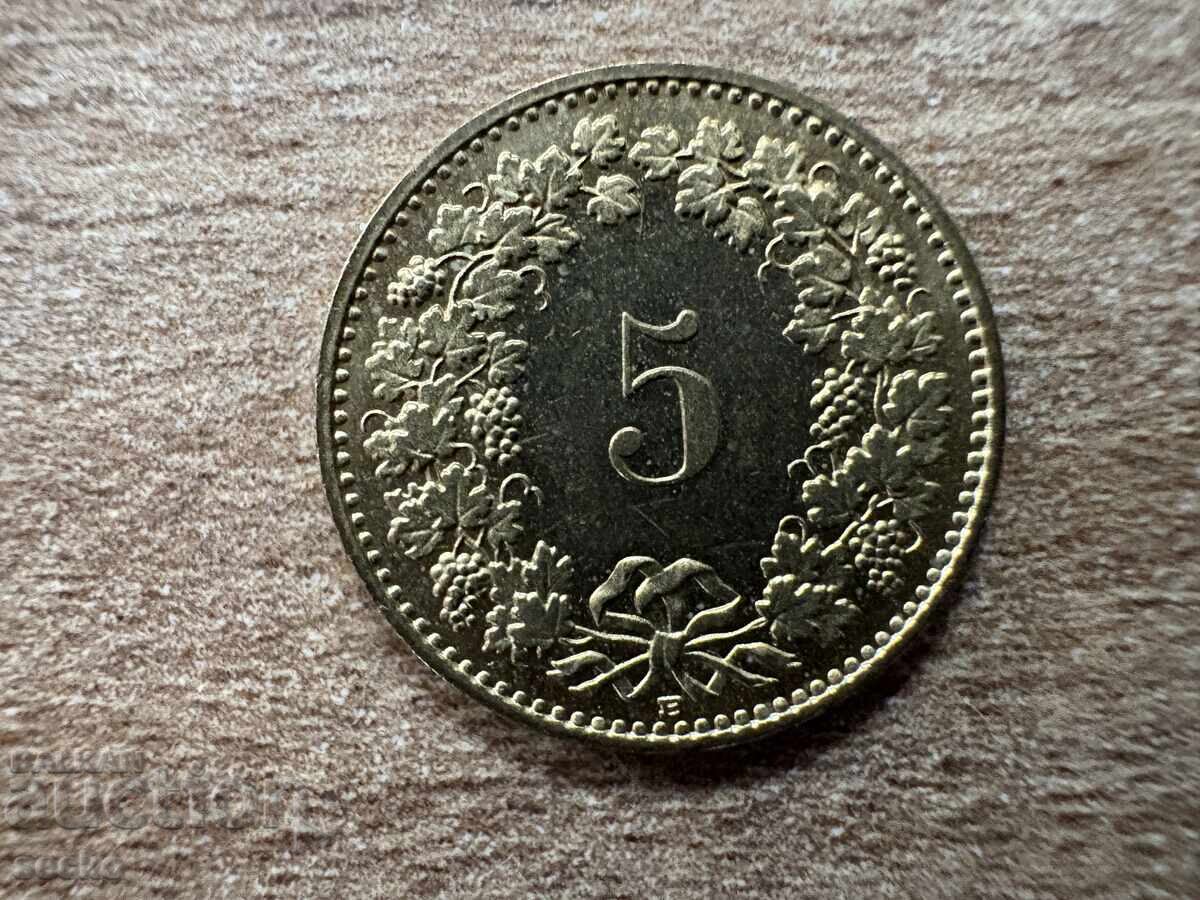 Ελβετία - 5 ράππεν (1989) Ελβετία - 5 ράππεν (1989)