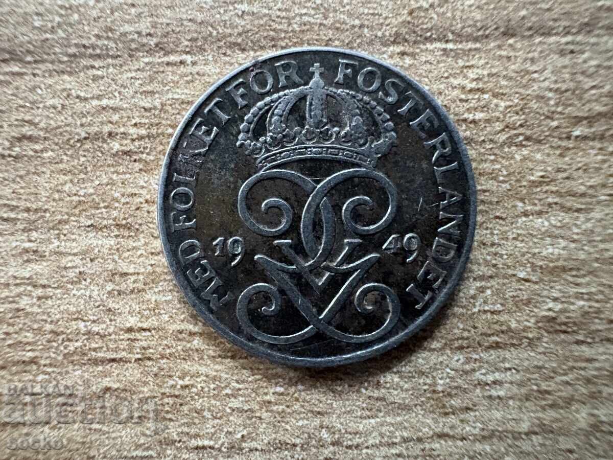 Suedia - 1 coroană (1949) cu preț 0.30 BGN | € 0.15 Suedia - 1 coroană (1949) cu preț 0.30 BGN | € 0.15