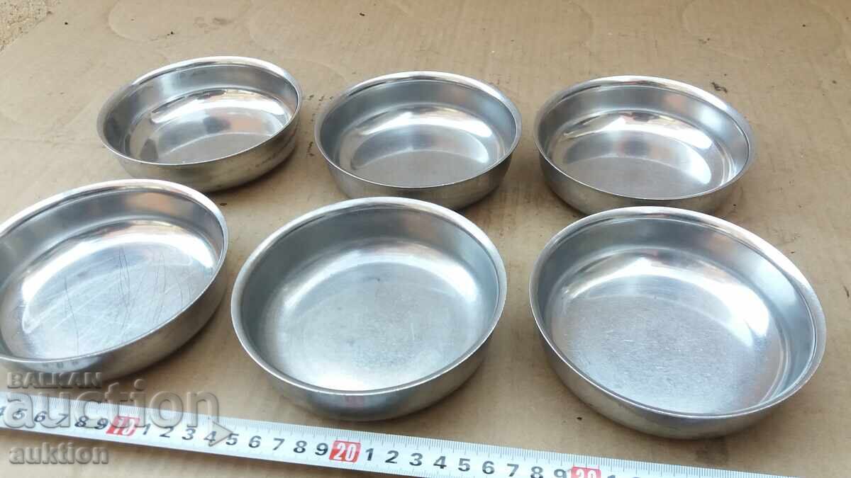 Auction CHROME - SET OF MILITARY CUPS FOR SWEET - SOLID - 6 PIECES Auction CHROME - SET OF MILITARY CUPS FOR SWEET - SOLID - 6 PIECES