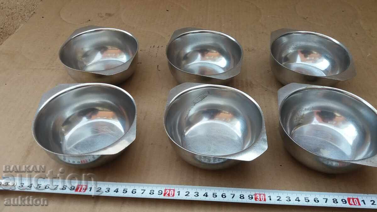 Delivery of CHROME - MILITARY SOUP BOWLS SET - SOLID - 6 PIECES Delivery of CHROME - MILITARY SOUP BOWLS SET - SOLID - 6 PIECES