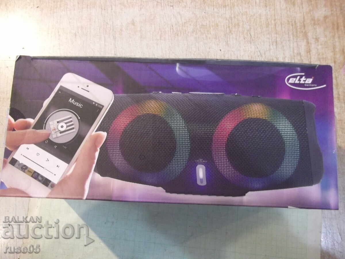 Παράδοση Ηχείο "elta-TD-SPK-BT-LED-02(PO44359)" με LED εφέ φωτισμού Παράδοση Ηχείο "elta-TD-SPK-BT-LED-02(PO44359)" με LED εφέ φωτισμού