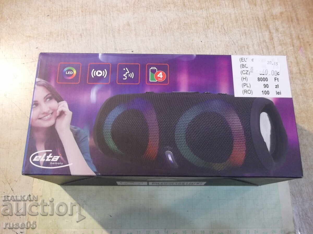 Ηχείο "elta-TD-SPK-BT-LED-02(PO44359)" με LED εφέ φωτισμού Ηχείο "elta-TD-SPK-BT-LED-02(PO44359)" με LED εφέ φωτισμού