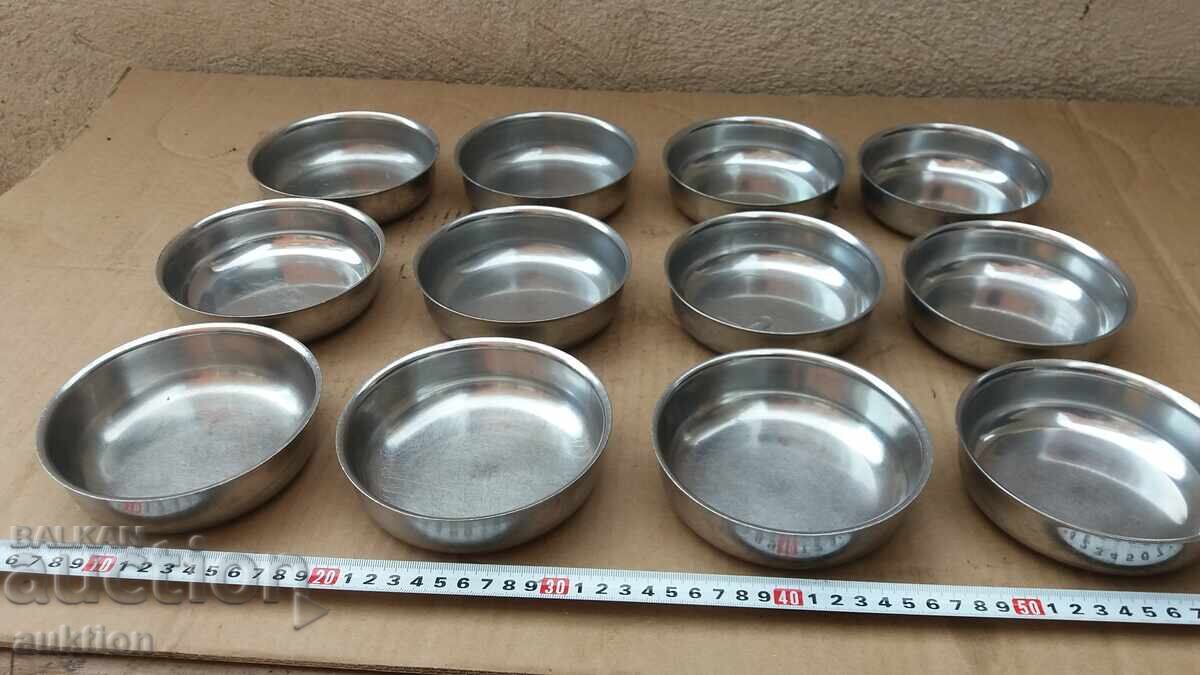 CROM - SET DE CEȘTI MILITARE PENTRU DULCE - MASIVE - 12 BUCĂȚI - 5