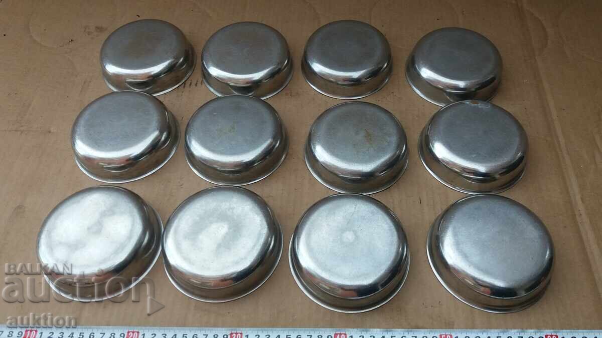 CROM - SET DE CEȘTI MILITARE PENTRU DULCE - MASIVE - 12 BUCĂȚI - 7