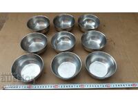 CROM - SET DE BOLURI DE SUPĂ MILITARE - MASIVE - 9 BUCĂȚI