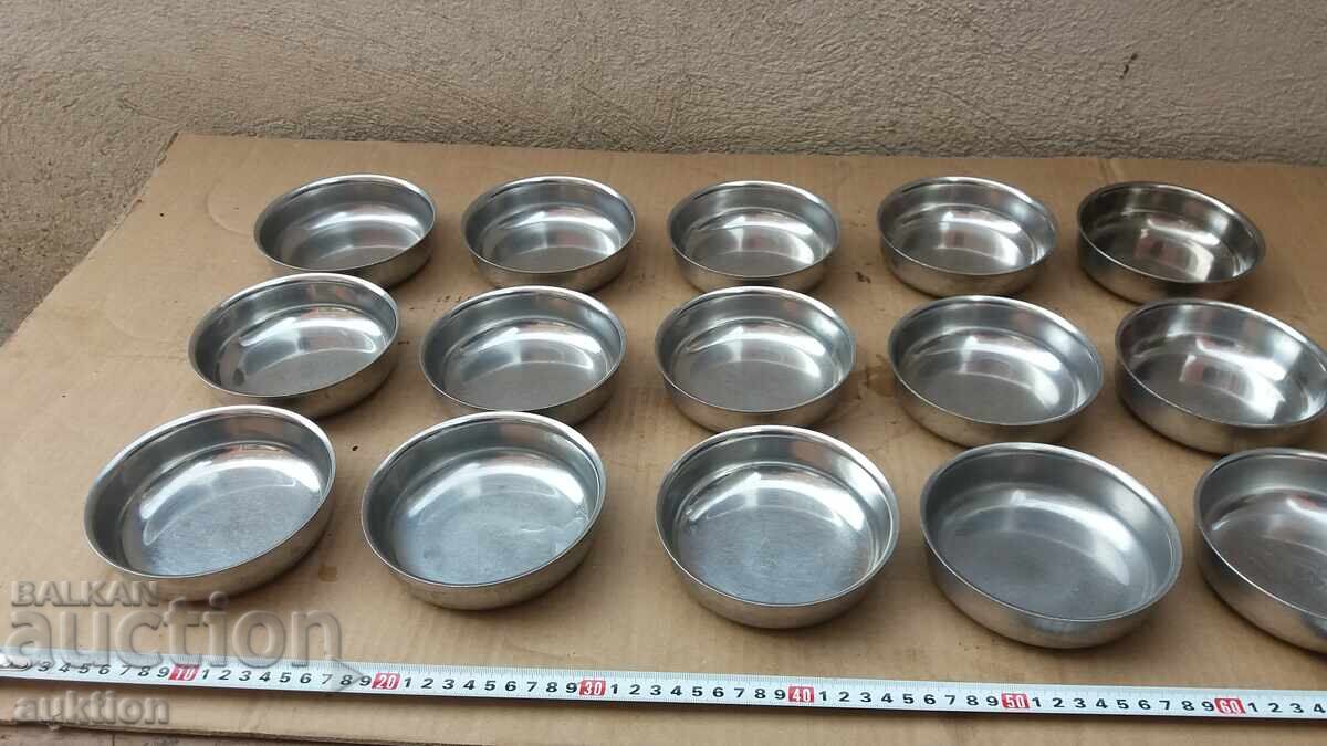 CROM - SET DE CEȘTI MILITARE PENTRU DULCE - MASIVE - 15 BUCĂȚI - 5