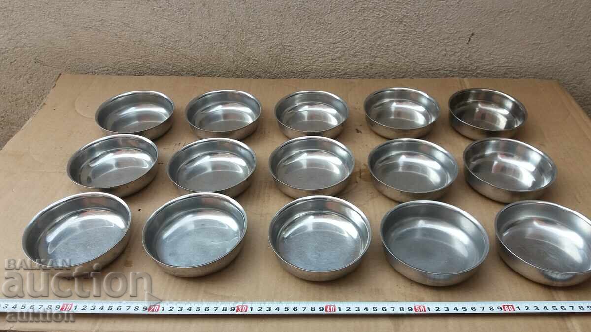 CROM - SET DE CEȘTI MILITARE PENTRU DULCE - MASIVE - 15 BUCĂȚI - 6