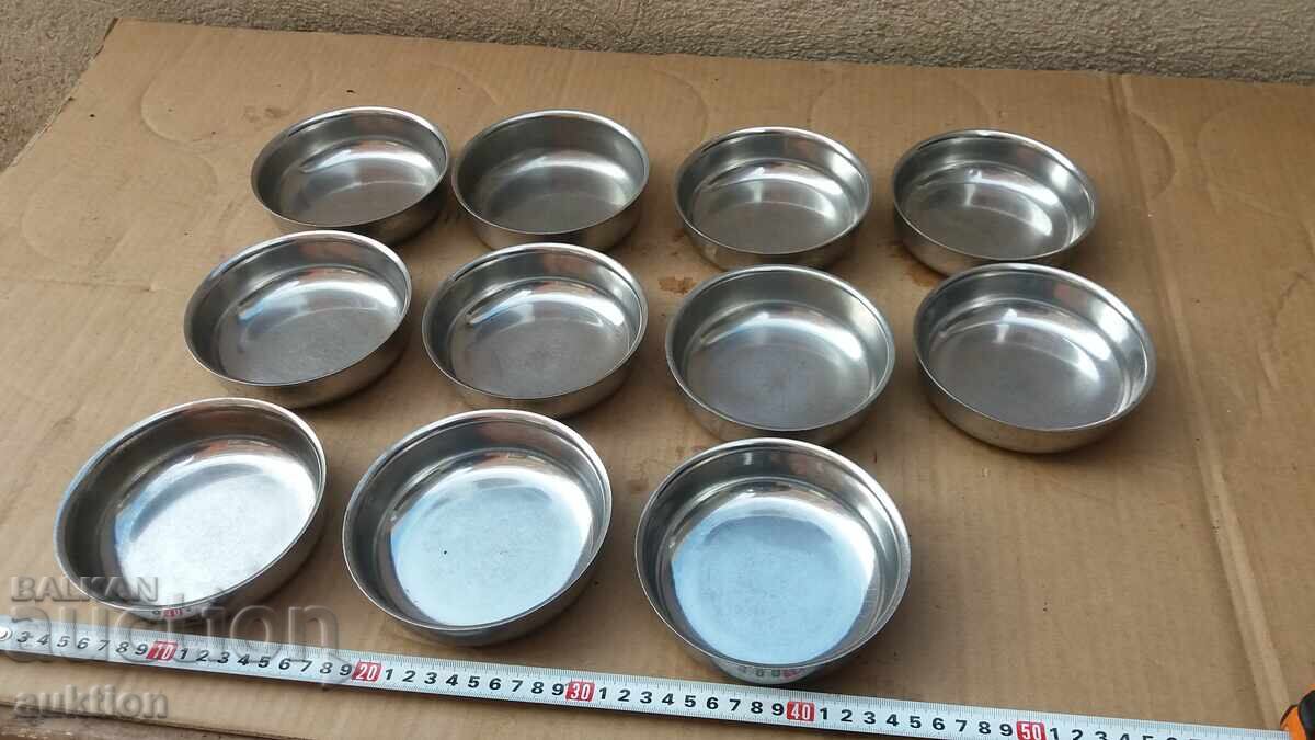 CHROME - SET OF MILITARY CUPS FOR SWEET - SOLID - 11 PIECES - 5