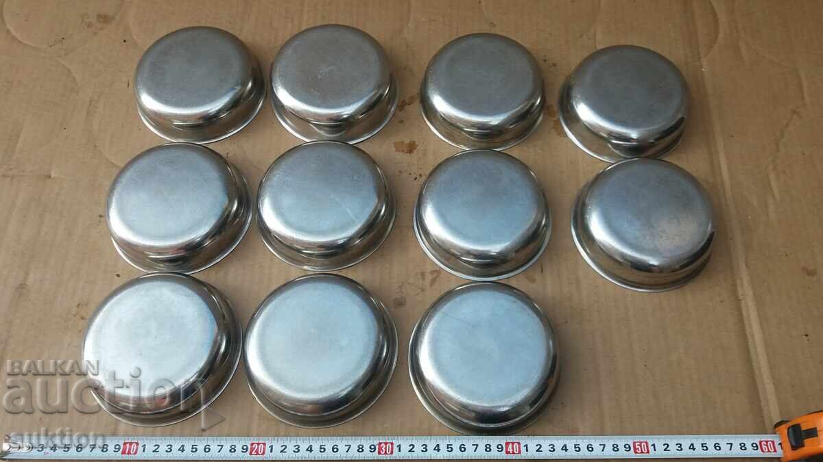 CHROME - SET OF MILITARY CUPS FOR SWEET - SOLID - 11 PIECES - 6