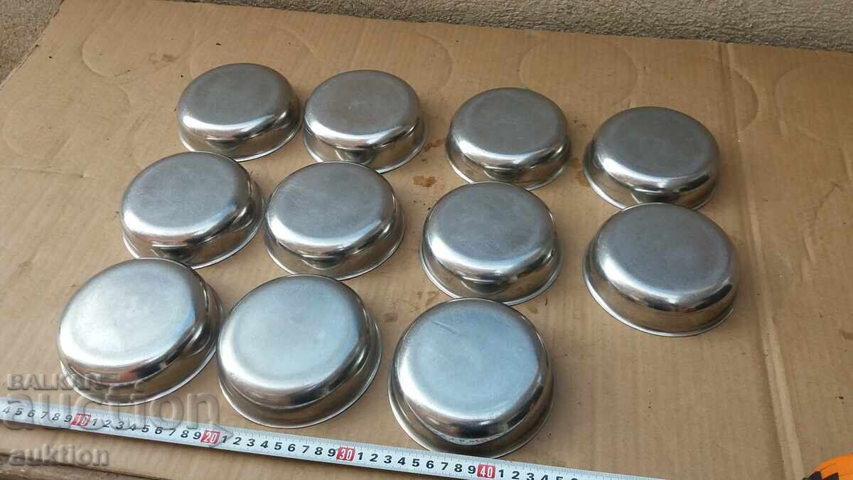 CHROME - SET OF MILITARY CUPS FOR SWEET - SOLID - 11 PIECES - 7