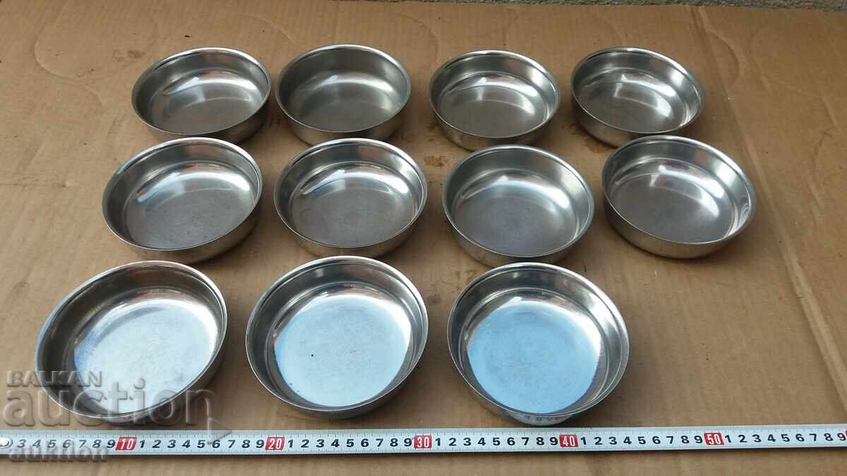 CHROME - SET OF MILITARY CUPS FOR SWEET - SOLID - 11 PIECES