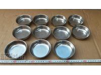 CHROME - SET OF MILITARY CUPS FOR SWEET - SOLID - 11 PIECES