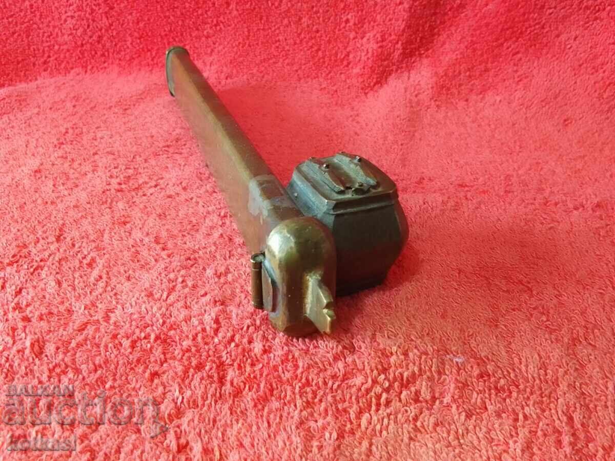 Δημοπρασία Παλιά μεταλλική μελανοδοχείο Διβίτ Οθωμανικής κυριαρχίας τουγρά Δημοπρασία Παλιά μεταλλική μελανοδοχείο Διβίτ Οθωμανικής κυριαρχίας τουγρά