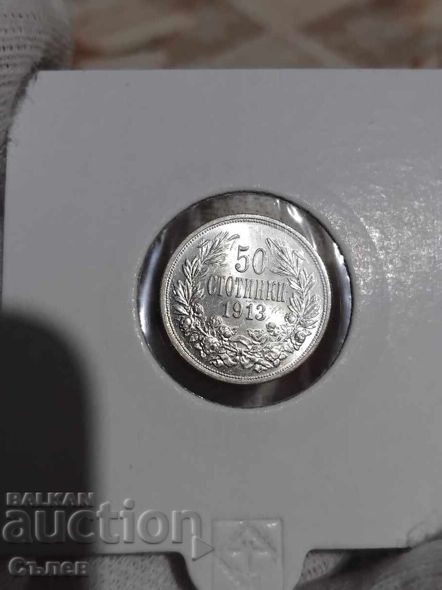 50 de cenți 1913 cu preț 80.00 BGN | € 40.90 50 de cenți 1913 cu preț 80.00 BGN | € 40.90