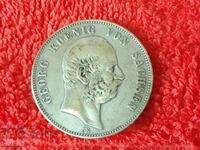 Old Silver Coin 5 Marks E 1903 Saxony