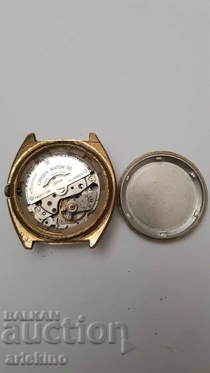 Rare Japanese Men's Watch CITIZEN AUTOMATIC with Gold Plating - 6 Rare Japanese Men's Watch CITIZEN AUTOMATIC with Gold Plating - 6