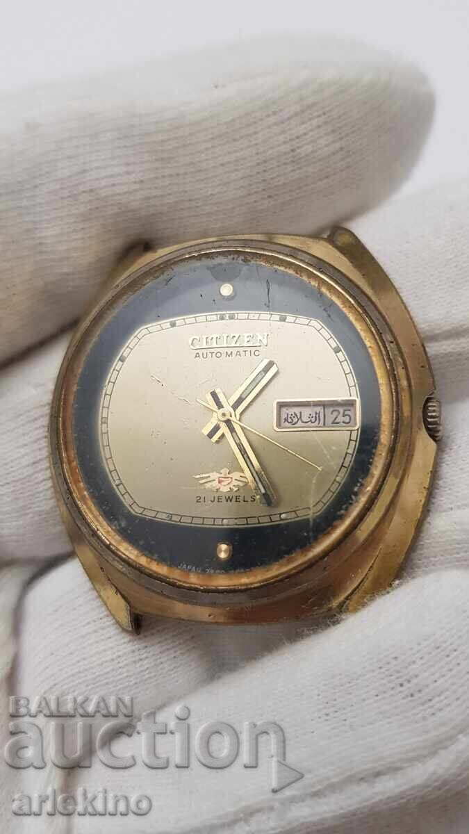 Rare Japanese Men's Watch CITIZEN AUTOMATIC with Gold Plating Rare Japanese Men's Watch CITIZEN AUTOMATIC with Gold Plating