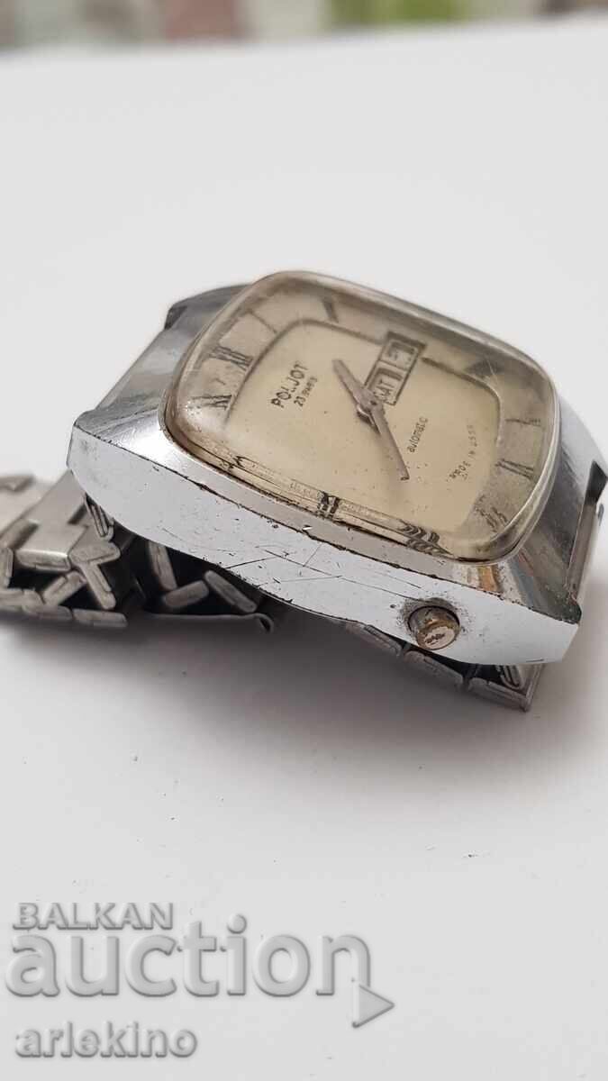 Σπάνιο ανδρικό ρολόι χειρός Poljot-AUTOMATIC ΕΣΣΔ με τιμή 35.00 BGN | € 17.90 Σπάνιο ανδρικό ρολόι χειρός Poljot-AUTOMATIC ΕΣΣΔ με τιμή 35.00 BGN | € 17.90