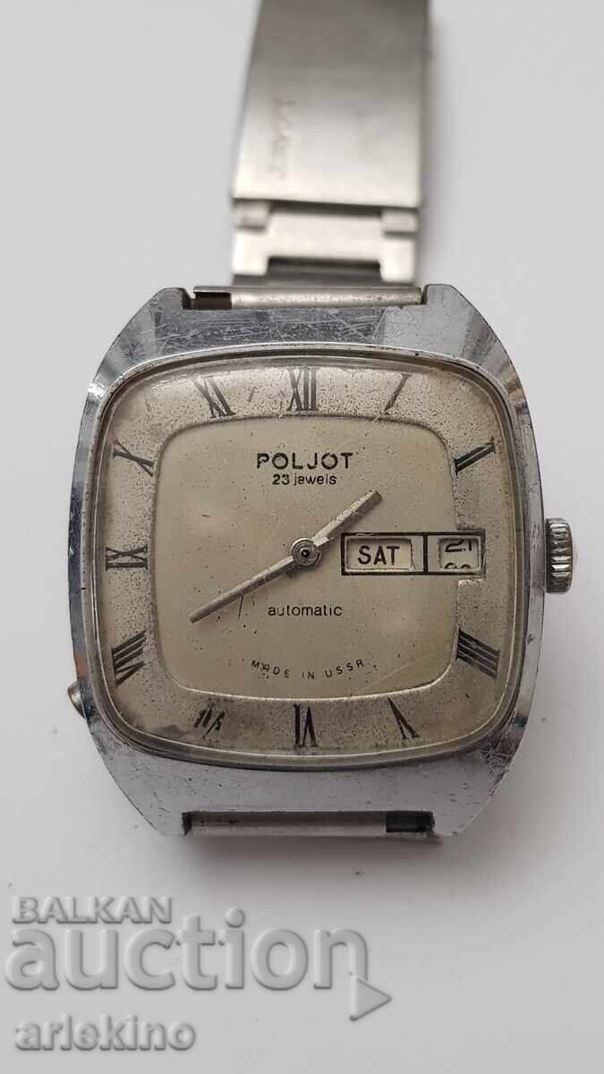 Σπάνιο ανδρικό ρολόι χειρός Poljot-AUTOMATIC ΕΣΣΔ Σπάνιο ανδρικό ρολόι χειρός Poljot-AUTOMATIC ΕΣΣΔ