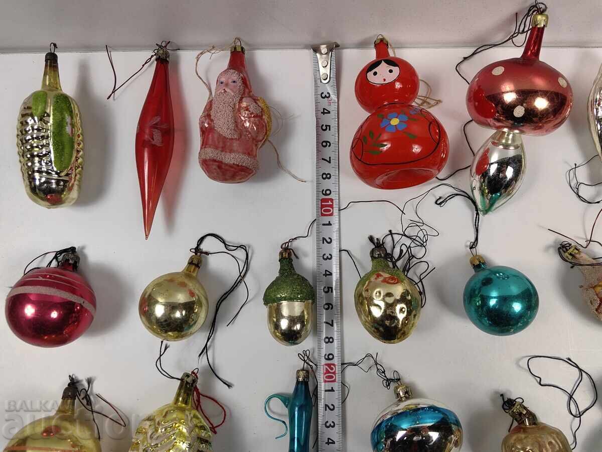 LOT OLD SOCIALIST GLASS TOYS CHRISTMAS NEW YEAR CHRISTMAS NEW - 6