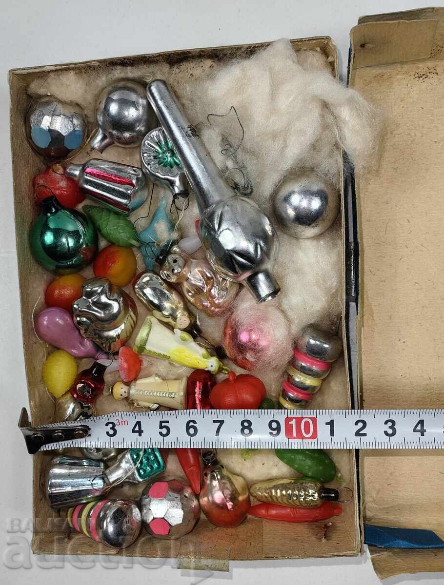 SOCIAL GLASS AND PLASTIC TOYS CHRISTMAS TREE NEW YEAR CHRISTMAS - 5