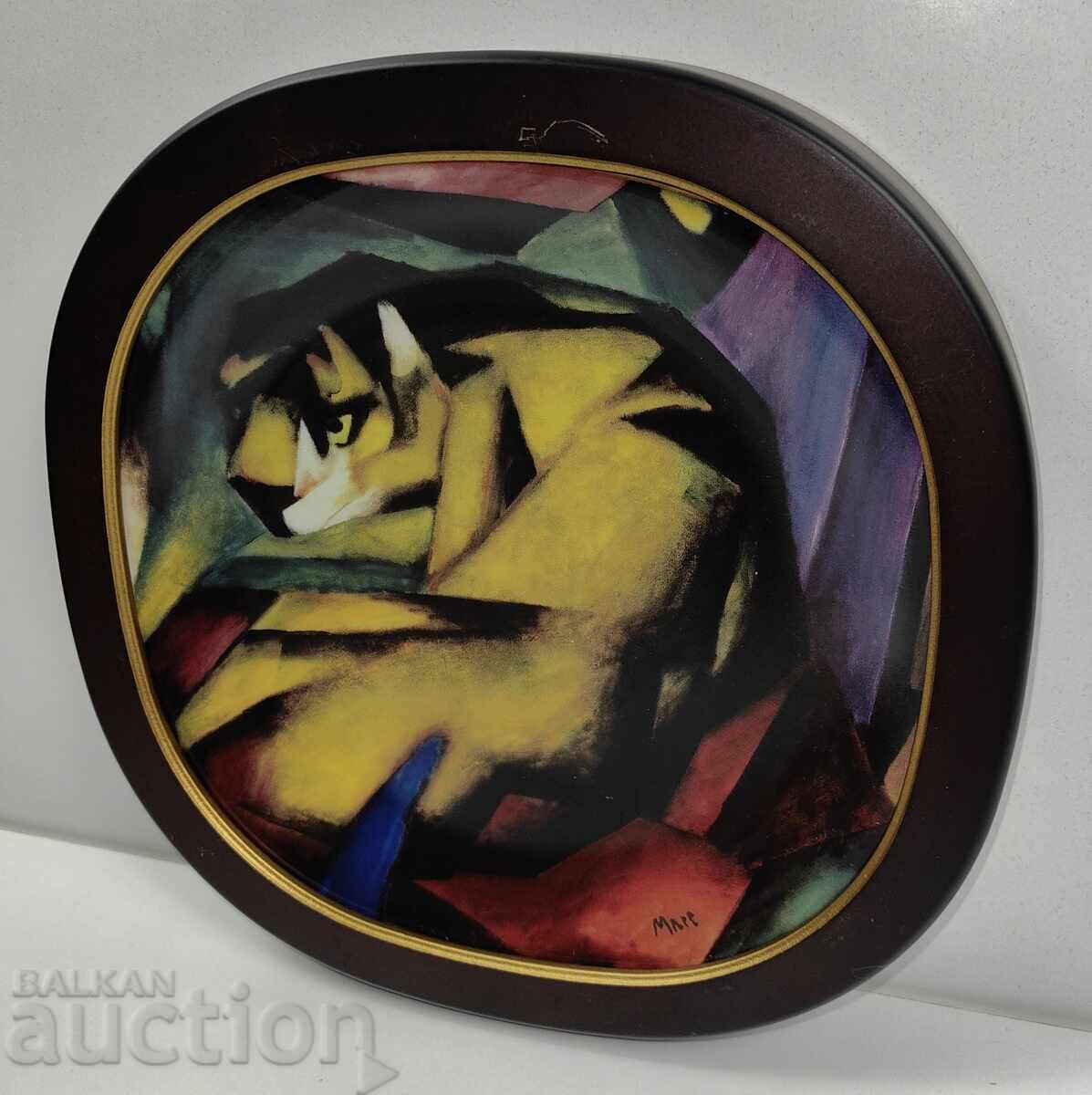 THE TIGER ROSENTHAL PORCELAIN PLATE PICTURE MARK BRADEX with price 75.00 BGN | € 38.35