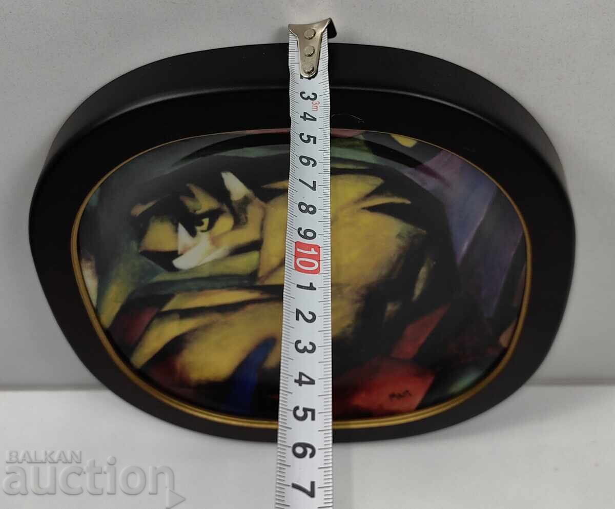 THE TIGER ROSENTHAL PORCELAIN PLATE PICTURE MARK BRADEX - 5