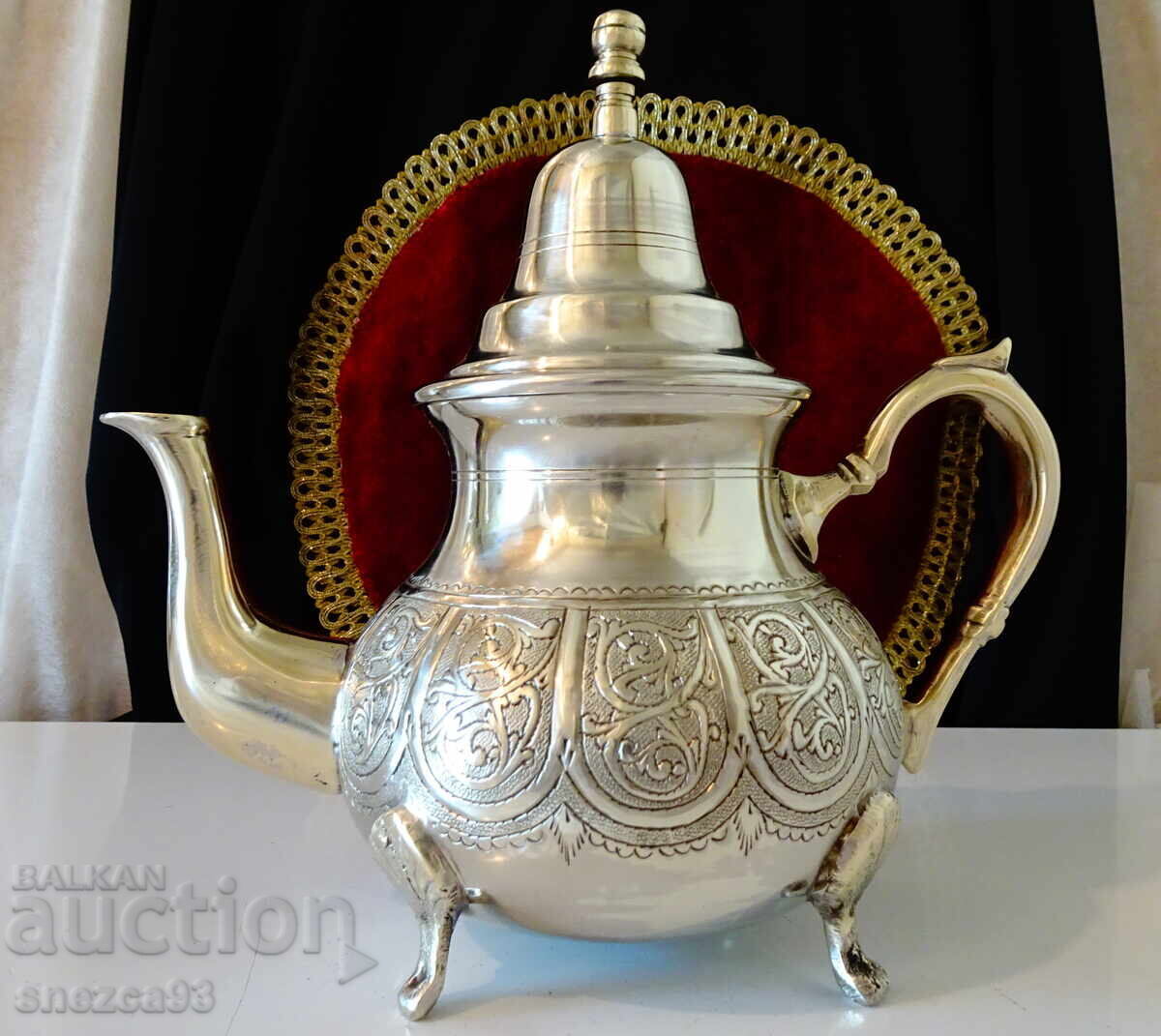 Kettle, Hadj Bennani metal-silver, Morocco Kettle, Hadj Bennani metal-silver, Morocco