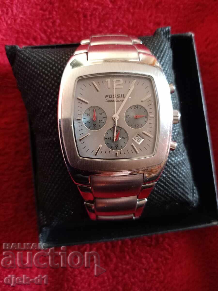 "FOSSIL-ARKITEKT"-cronograf, masiv