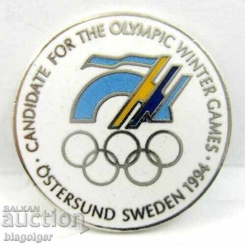 Ολυμπιακό σήμα-Υποψηφιότητα για Χειμερινούς Ολυμπιακούς Αγώνες 1994 με τιμή 13.00 BGN | € 6.65